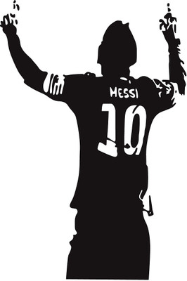 Littlebuds 90 cm Messi Removable Sticker(Pack of 1)