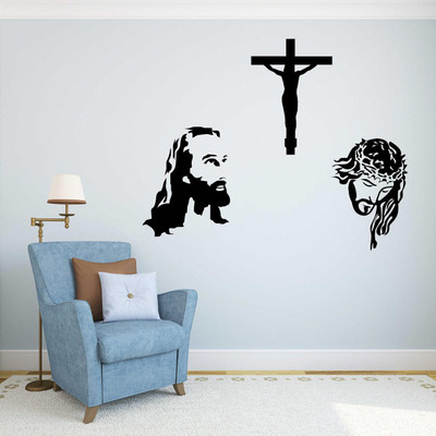 Littlebuds 100 cm Jesus Removable Sticker(Pack of 1)