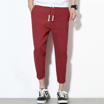 City Fashion Solid Men Maroon Track Pants