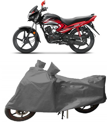 AutoRash Two Wheeler Cover for Honda(Dream Yuga, Grey)