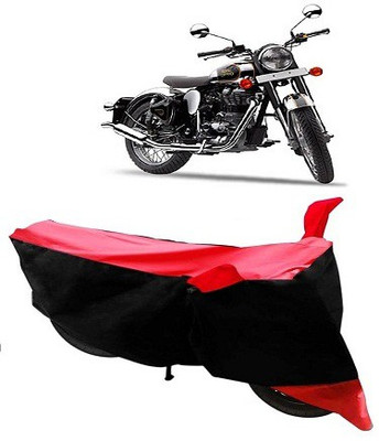Shree ji traders Two Wheeler Cover for Royal Enfield(Classic Chrome, Red)