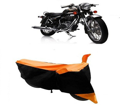 Shree ji traders Two Wheeler Cover for Royal Enfield(Electra Delux, Orange)