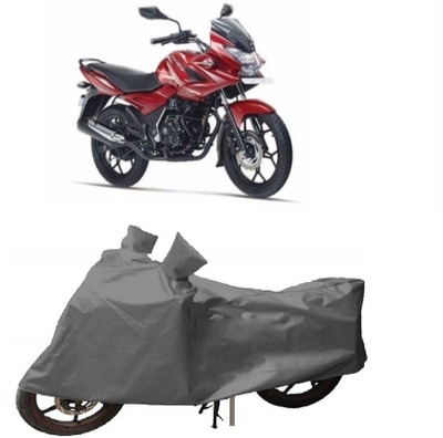 Everland Two Wheeler Cover for Bajaj(Discover 150 f, Grey)