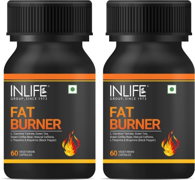 INLIFE Fat Burner Extract Weight Keto Supplement for Women Men - 60 Veg Caps(2 Pack)(2 x 60 No)