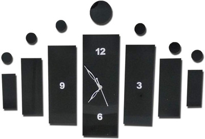 DSC Enterprise Analog 30 cm X 70 cm Wall Clock(Black, DIY Clocks)