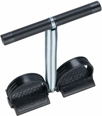 LORTZEA MEN & WOMEN'S, SINGLE SPRING TUMMY WAIST TRIMMER Ab Exerciser(Black, Silver)