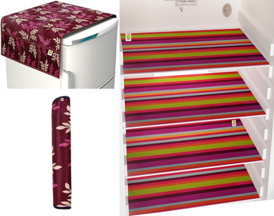 YELLOW WEAVES Fridge Mat(Width: 28 cm, Red)