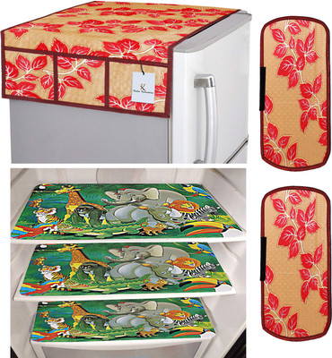 KUBER INDUSTRIES Fridge Mat(Width: 54 cm, multicolor)