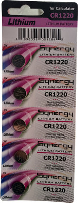 Synergy CR1220 Coin Type 3 V Micro Lithium   Battery(Pack of 5)