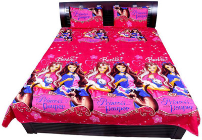Rana 180 TC Cotton Double Printed Flat Bedsheet(Pack of 1, Multicolor)