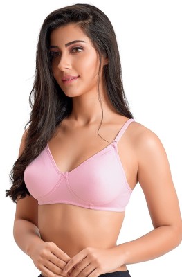 JULIET by JULIET Women T-Shirt Lightly Padded Bra(Pink)