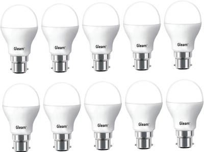 Gleam 9W LED Bulb Cool Day Light - Pack of 10 9 W, 9 W Round B22 LED Bulb  (White, Pack of 10)