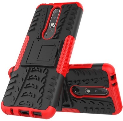 Glaslux Back Cover for Nokia 5.1 Plus (X5)(Red, Rugged Armor, Pack of: 1)