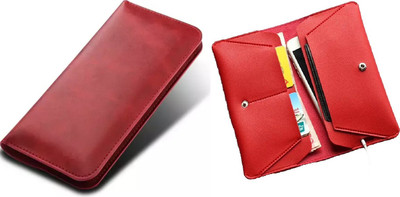 HITFIT Wallet Case Cover for Vivo Z1i(Red, Dual Protection, Pack of: 1)