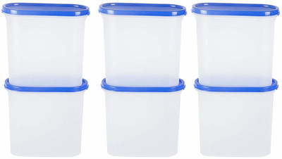 Cutting EDGE Plastic Grocery Container  - 1800 ml(Pack of 6, Blue)