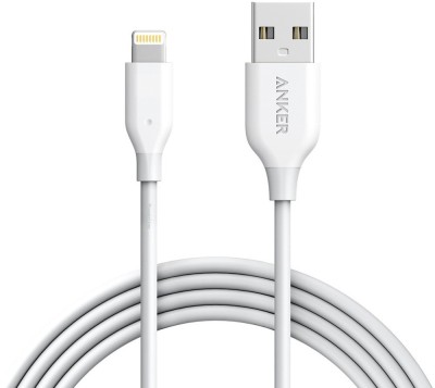 MARS Lightning Cable 2 A 0.9 m Anker Lighting iPhone White Cable 0.9 M (Compatible with iPod, iPhone, iPad )(Compatible with Tablet, Mobile Phone, Power Bank, White, One Cable)