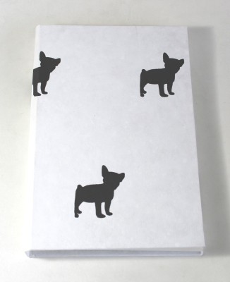 Camlon Exports Handmade A4 Diary unrulled 96 Pages(White, Black)