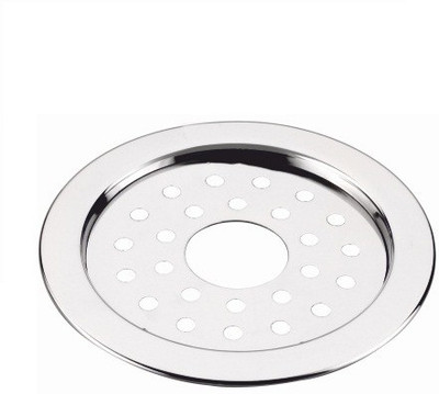 NEW WARE Floor Stainless Steel Push Down Strainer(12.7 cm Set of 1)