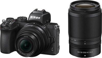 Nikon Z 50 Mirrorless Camera Body with 16-50mm & 50-250mm Lenses(Black)