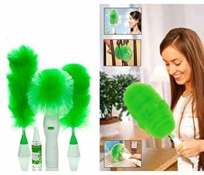 ZWINKO Creative Hand-Held, Sward Go Dust Electric Feather Spin Home Duster, Wet and Dry Duster Set