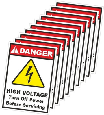 rangvishwa High Voltage Turn off Power Before Servicing Emergency Sign