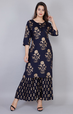 ELEPANTS Women Kurta Palazzo Set