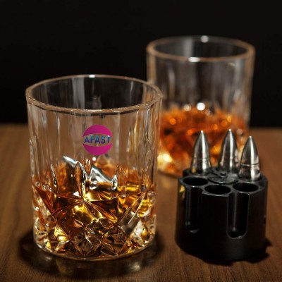 1st Time (Pack of 2) Stylish Multi-Purpose Beverage Tumbler Drinking Glass, Set Of 2, 180 ml -KT24 Glass Set Whisky Glass(180 ml, Glass, Clear)