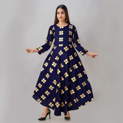 Gorangani Anarkali Gown(Blue)