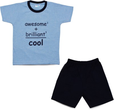 TOONYPORT Baby Boys & Baby Girls Casual T-shirt Shorts(BLUE)