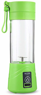 CONAVA Portable USB Juicer Bottle Blender | Rechargeable USB Juicer Blender Bottle with USB Charging Cable | Juicer Grinder Mixer Blender Juice Cup (380 ml) (Multi-Color) 220 Juicer (1 Jar, Multicolor)