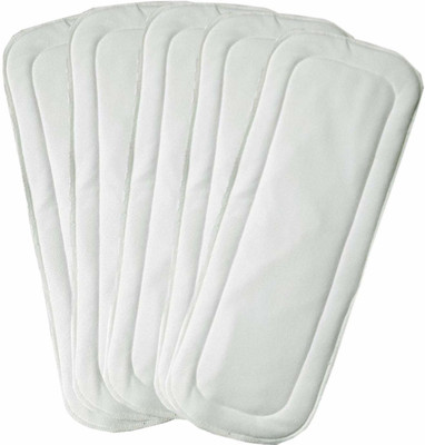 DOMENICO (Pack of 5)Washable Cloth Diaper Nappies Wet-Free Inserts(5 Layer Insert)