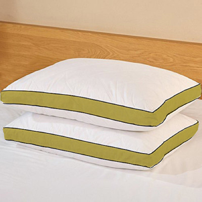 EVERDECOR Microfibre Solid Sleeping Pillow Pack of 2(Green)