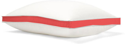 CRAZY WORLD Microfibre Sleeping Pillow Pack of 1 Solid Luxury gusset pillow(Red)