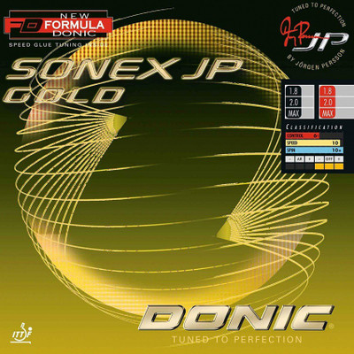 DONIC Sonex JP Gold (2019/20 Model) 2.1 mm Table Tennis Rubber(Black)