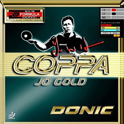 DONIC Coppa Jo Gpld 2.1 mm Table Tennis Rubber(Black)