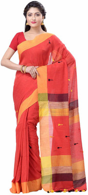 Desh Bidesh Self Design, Printed Handloom Handloom Pure Cotton Saree(Multicolor)