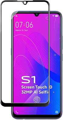 NaturalBuy Edge To Edge Tempered Glass for Vivo S1 ( Pack of 2 Premium 11D 9H Full Glue)(Pack of 2)