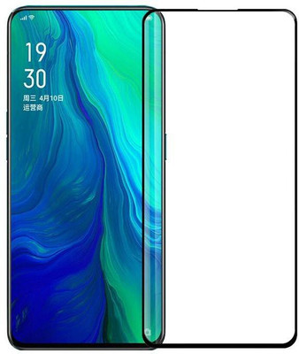 9H Edge To Edge Tempered Glass for OPPO Reno 10x Zoom Edition (11D HD Quality)(Pack of 1)