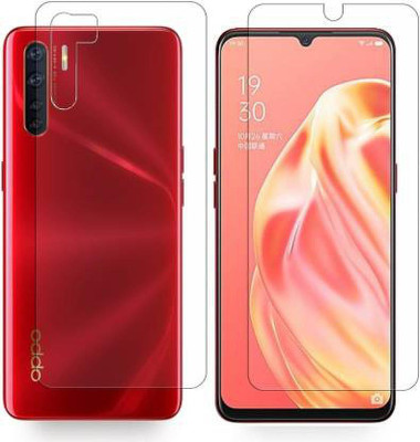 MobiMonk Front and Back Screen Guard for Oppo F15(Pack of 2)