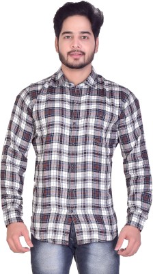 Carbone Men Checkered Casual Red Shirt