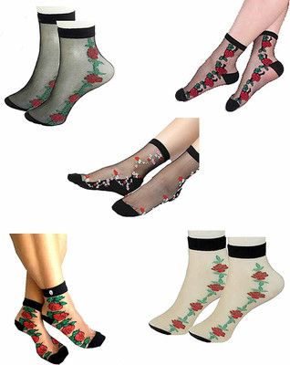 Poojara Women Printed Ankle Length(Pack of 5)