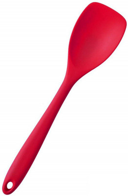 Femora Silicone Premium Spoon with Grip Handle, Red Silicone Measuring Spoon(Pack of 1)
