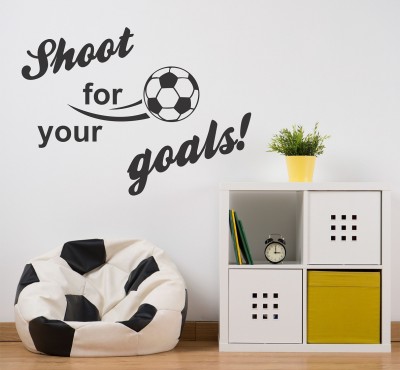 Wallzone 80 cm Life Goals Removable Sticker(Pack of 1)