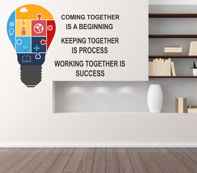 HAPPYSTICKY 80 cm Quotes Removable Sticker(Pack of 1)