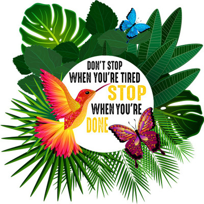 god & god's 48 cm Motivation Thought 695 Self Adhesive Sticker(Pack of 1)
