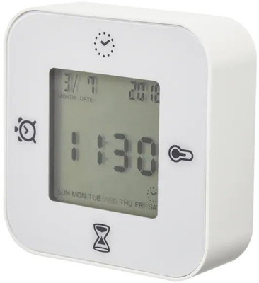 IKEA Digital White Clock