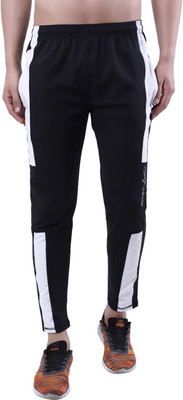 A-Okay Colorblock Men Black Track Pants