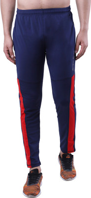 A-Okay Colorblock Men Dark Blue Track Pants