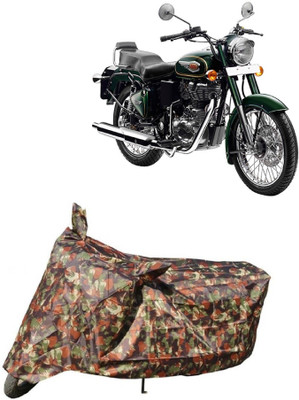 Elegance Two Wheeler Cover for Royal Enfield(Bullet 500, Multicolor)