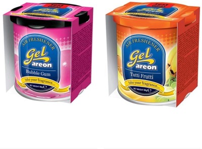 areon BUBBLE GUM & TUTTI FRUTTI Car Freshener Diffuser(2 x 80 g)